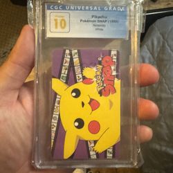Pokémon SNAP (1999) Nintendo White Cgc Pristine 10