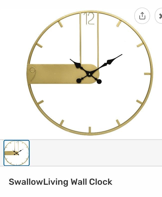 Swallow Living Wall Clock