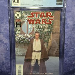 Star Wars: Episode I Obi-Wan Kenobi #1, 1999 • CGC 9.8 WP • 1st App Of Darth Maul in Story