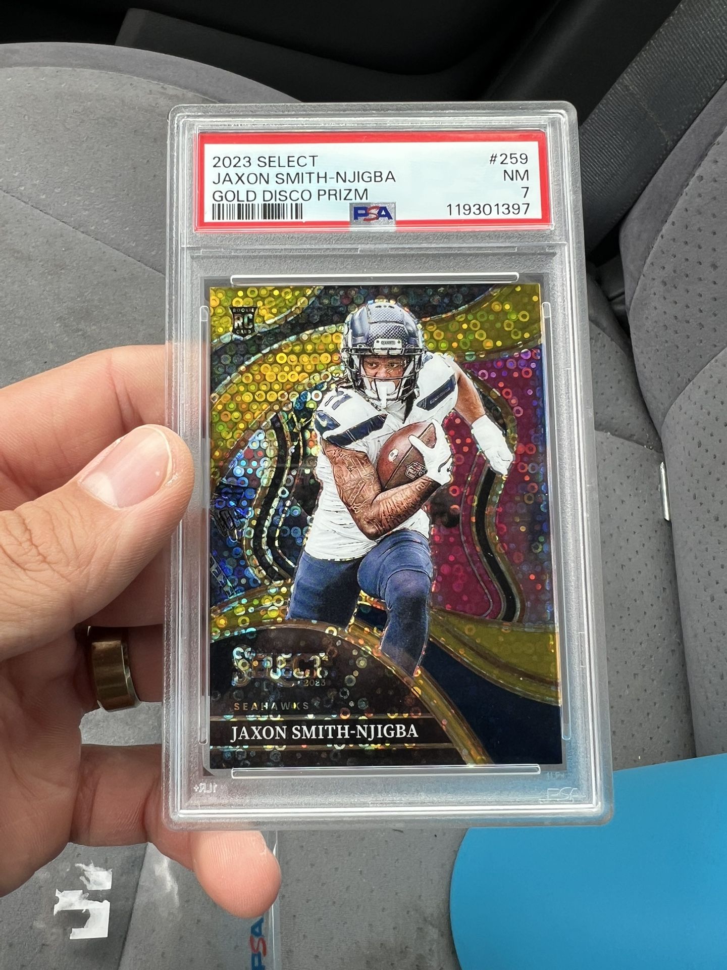 Jaxon Smith-Njigba Gold Disco Prizm