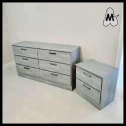 NEW DOUBLE DRESSER WITH A NIGHT STAND 😊 ASSEMBLED