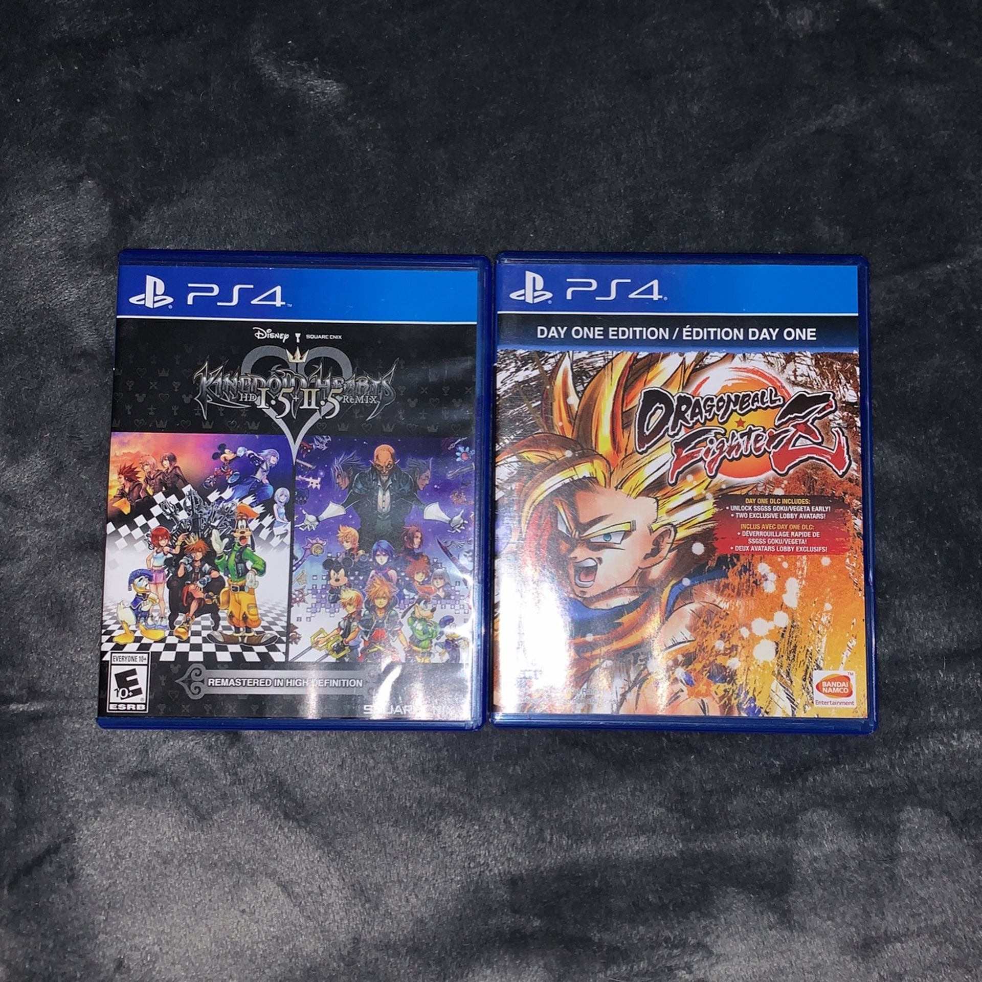 Dragonball Fighter Z and Kingdom Hearts 1.5 + 2.5 Remix