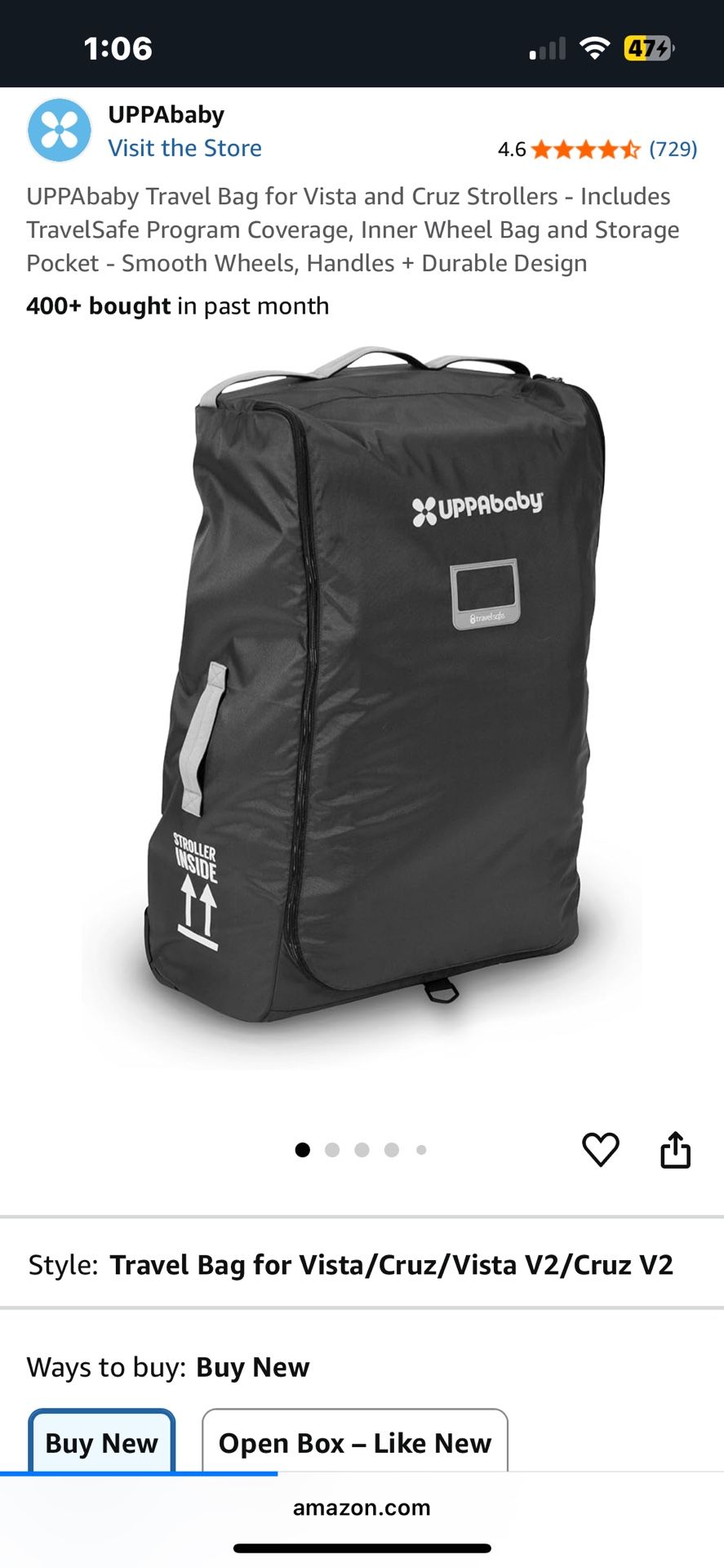 Uppababy Travel Bag