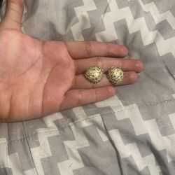 XL cookie nugget earrings