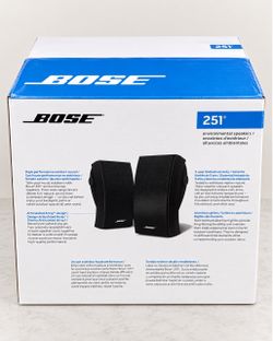 Brand New Bose 251 Environmental Outdoor Speakers – Black – New in Box