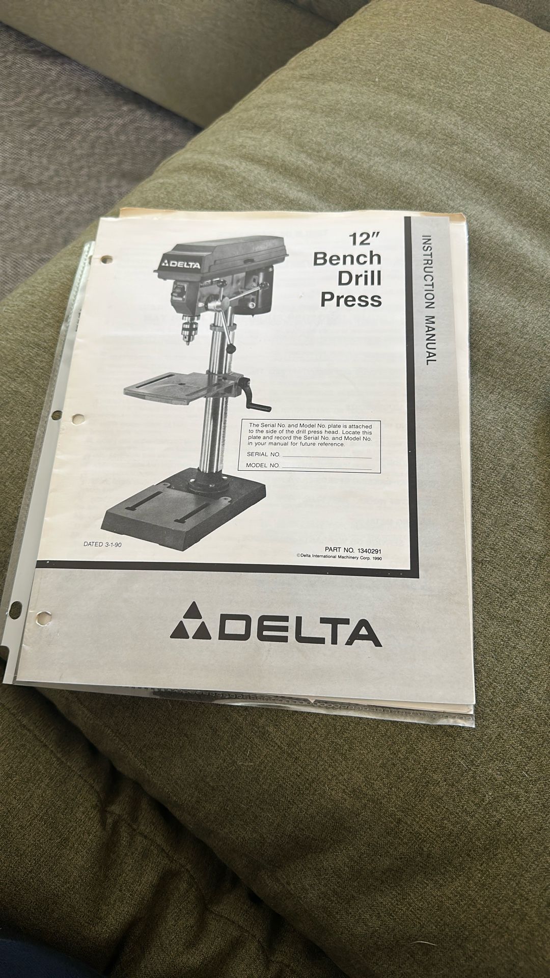 Delta 12” Bench Drill Press