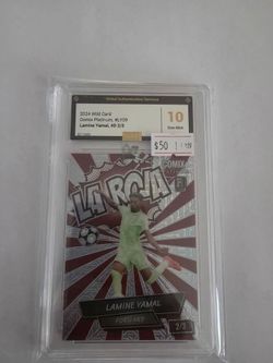 Lamine Yamal 2024 Wild Card Comix Platinum #LY09 2/3 GAS 10
