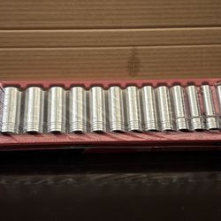 Snap-on Tools 13 pc 1/2" Drive 6-Point SAE Flank Drive® Deep Socket Set (3/8-1-1/8")