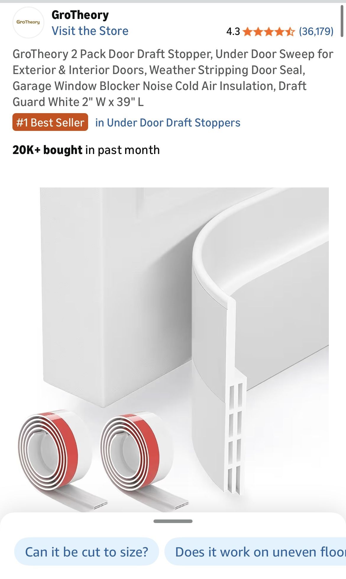 Under Door Draft Stoppers