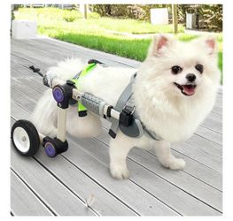 Adjustable Dog Wheelchair for Back Legs Mobility X-Small For 11-17.6 Lbs
