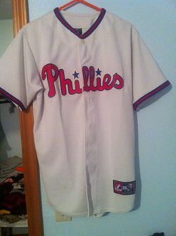 Mens majestic phillies jersey medium