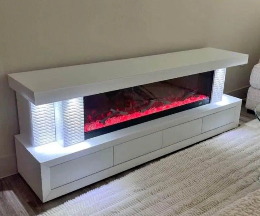 Fireplace TV Stand 