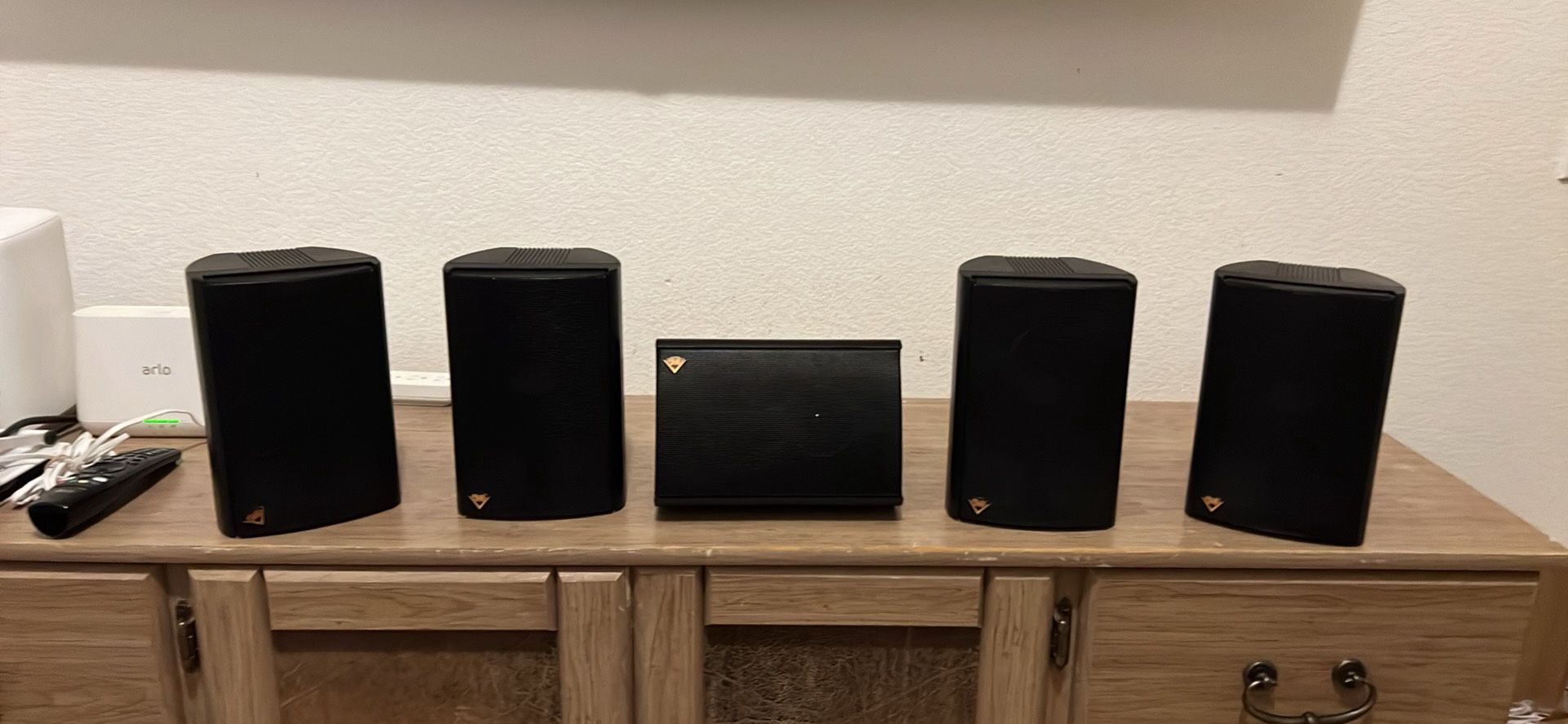 5X Klipsch satellite speakers surround sound TESTED Works