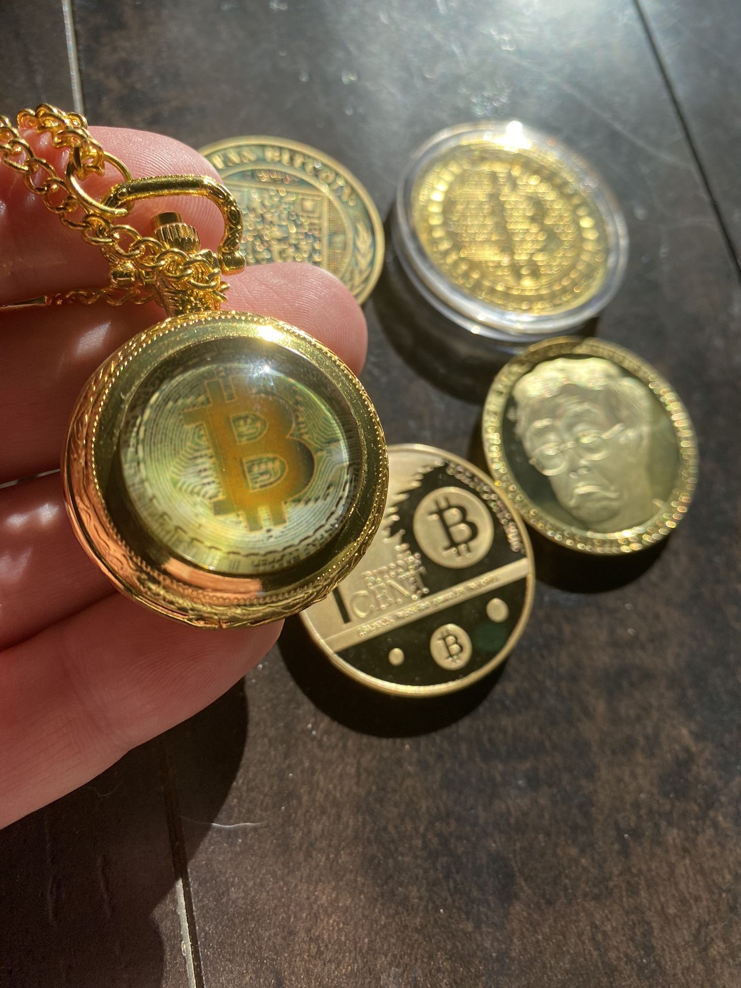 Crypto (4) BITCOINS + Pocket Watch