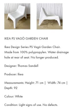 Dining Chairs Ikea Ps Vago IKEA PS VÅGÖ Outdoor Lounge Chairs For