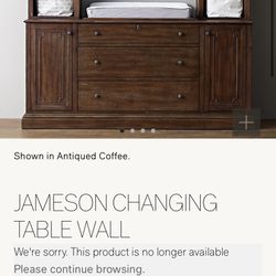 RH Jameson Changing Table And Matching Crib 