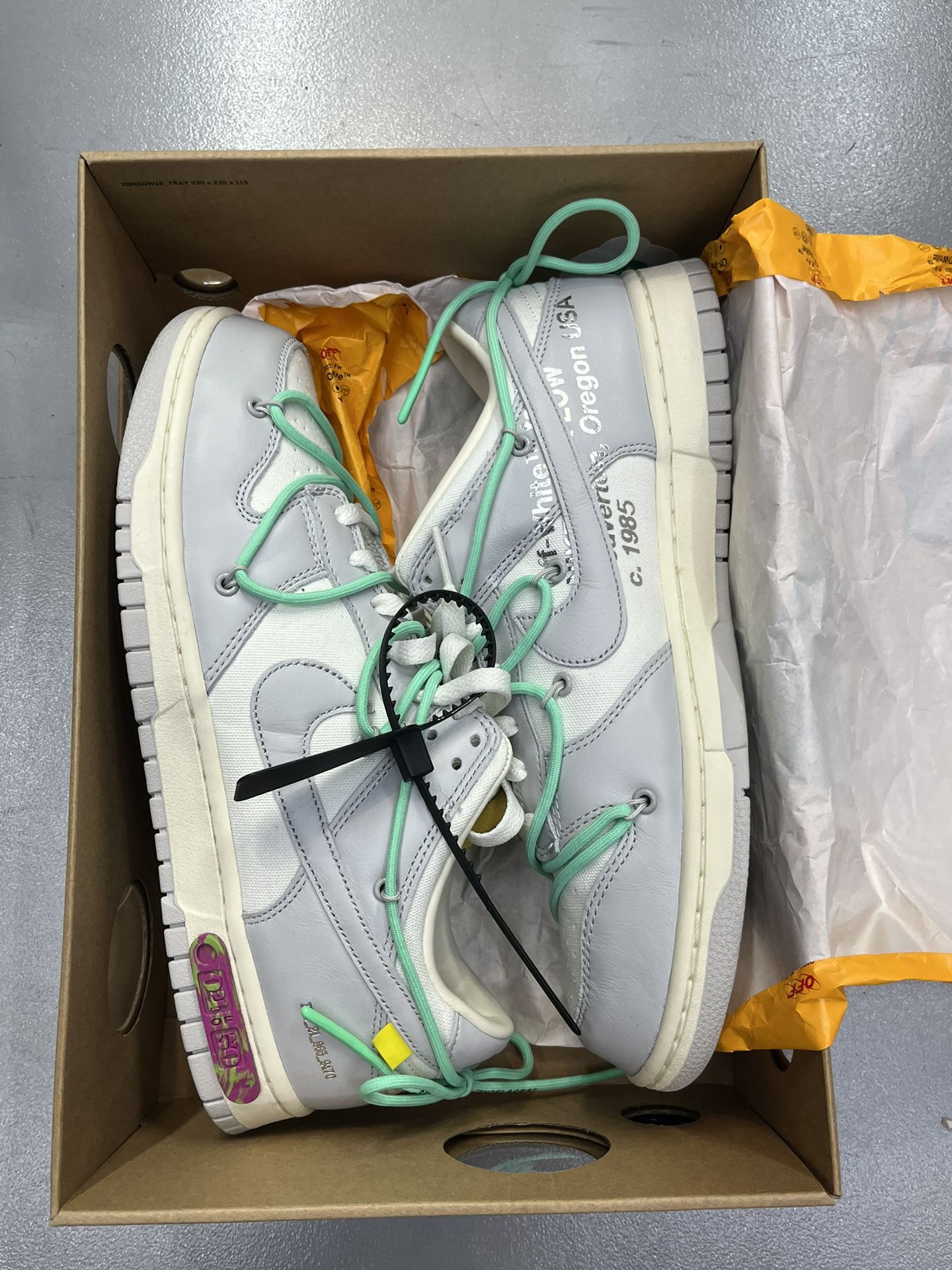Nike Dunk Low X Offwhite Lote “4” Size 10.5us New  