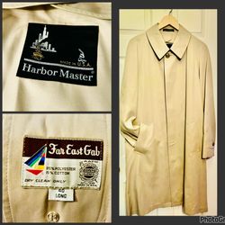 Harbor Master Trench Coat.-- Size 40 