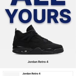Jordan 4 Black Cat 