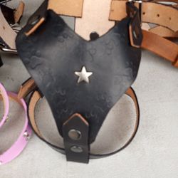 Dog Harness  Small 100% Leather Pechera Para Perro Chico De Cuero 