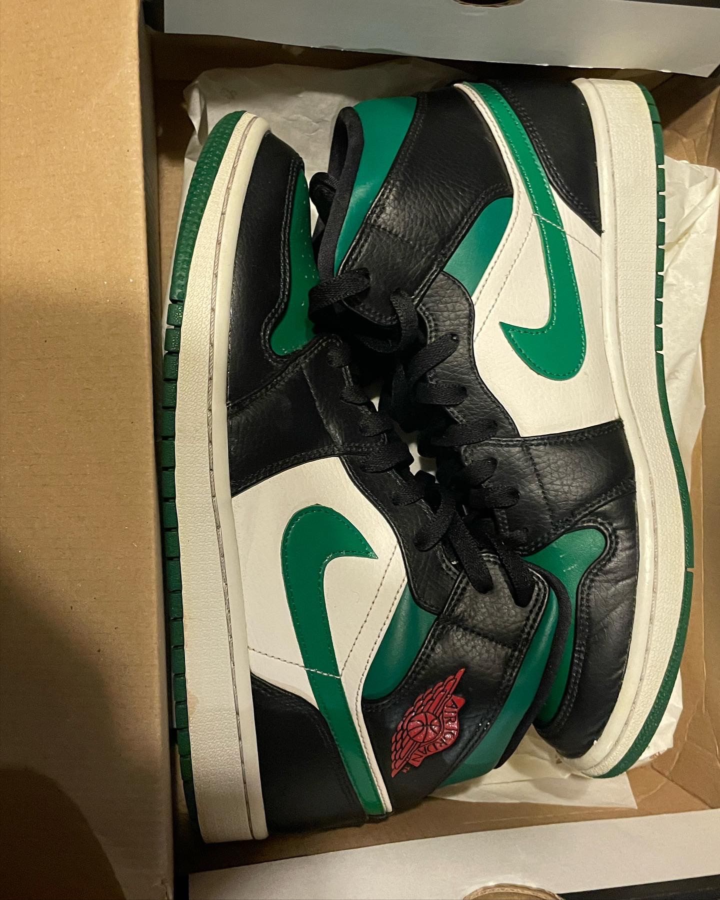 Green White And Red Air Nikes. To Buy This Item We Will Have To Meet Up