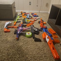 Nerf Guns( From Nerf PRO TO Nexus Pro) AND A Bag Half Full Of Darts
