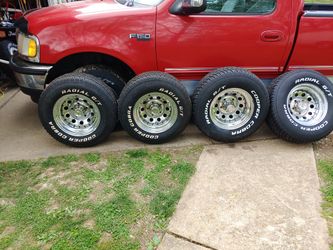 15×10 american racing wheels with new tires