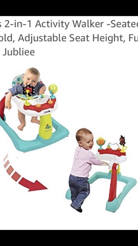 NEW Kolcraft tiny steps 2in1 sit in and standup walker