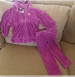 Juicy Couture velour toddler jog suit