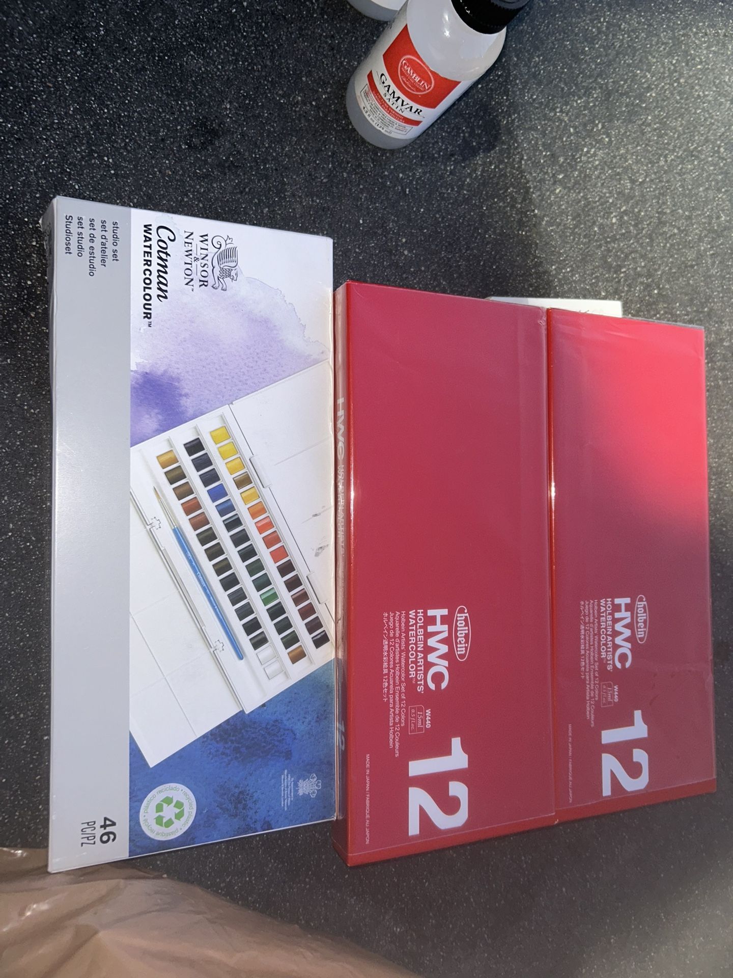 Each Box Acrylic/ Watercolor Paints For 40$