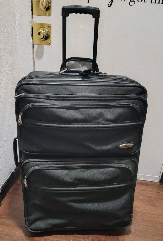 Upright Wheeled Carry-On, Dark Green