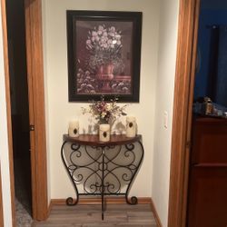 Beautiful Picture With A Half Piece Table