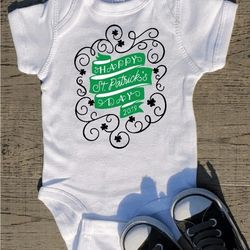 St Patrick's Day Baby Onesie