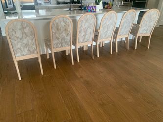 7 pc. Oak butcher block dinning set. Sale/trade