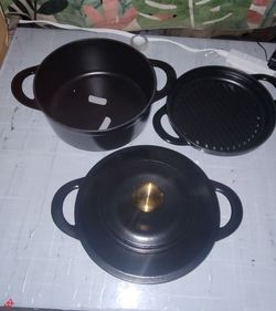 Tramontina 4-Piece Stackable Enamel Cast Iron Cookware Set (Choose Color)