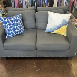 GRAY LOVESEAT