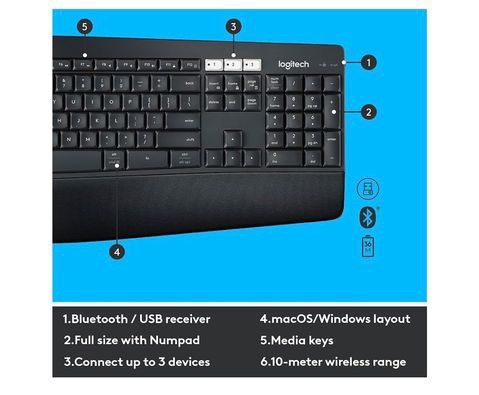 Logitech MK850 Performance wireless Keyboard + wireless mouse