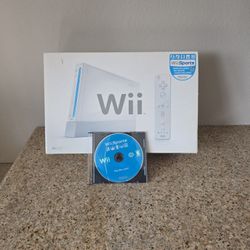 Nintendo Wii Complete In Box With Wii Sports 