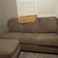 Sleeper Sofa (mattress included) with matching ottoman 