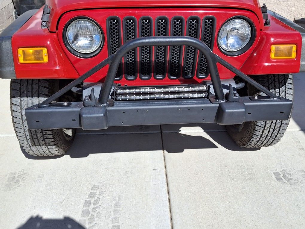 Jeep Bumper With LED Lights 
