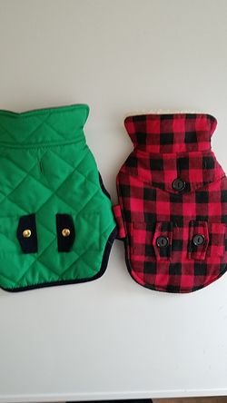 Two XSMALL Dog Jackets