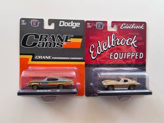 $8 For Both M2 Machines New 1966 Dodge Charger & Chevy Corvette