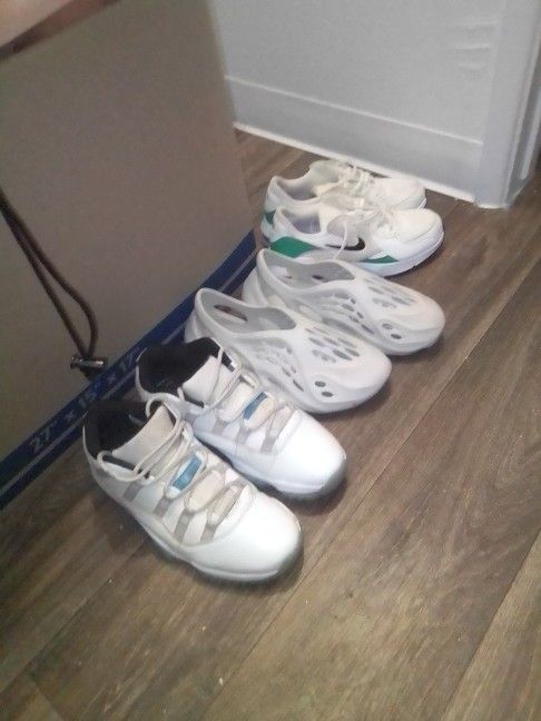 Foam Runners And Jordans 11 And Air Maxes