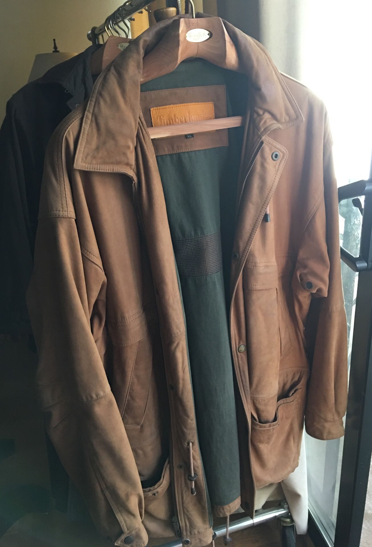 Timberland heavy brown jacket XL