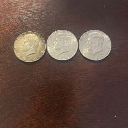 Half Dollar John Kennedy coins sets of 3 