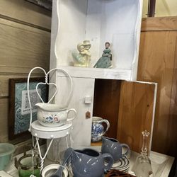 Vintage Small Corner Cabinet 