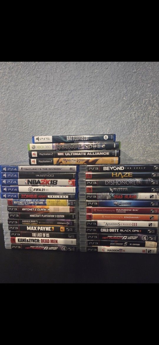 PS5 PS4 PS3 PS2 Video Game Bundle- (30) for $150