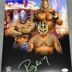 Rey Mysterio Autographed Signed 11x14 WWE Wrestling Photo JSA COA