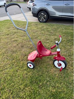 Radio Flyer Push Along Kids Tricycle