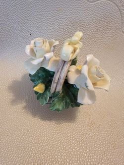 Vintage Italian flower basket